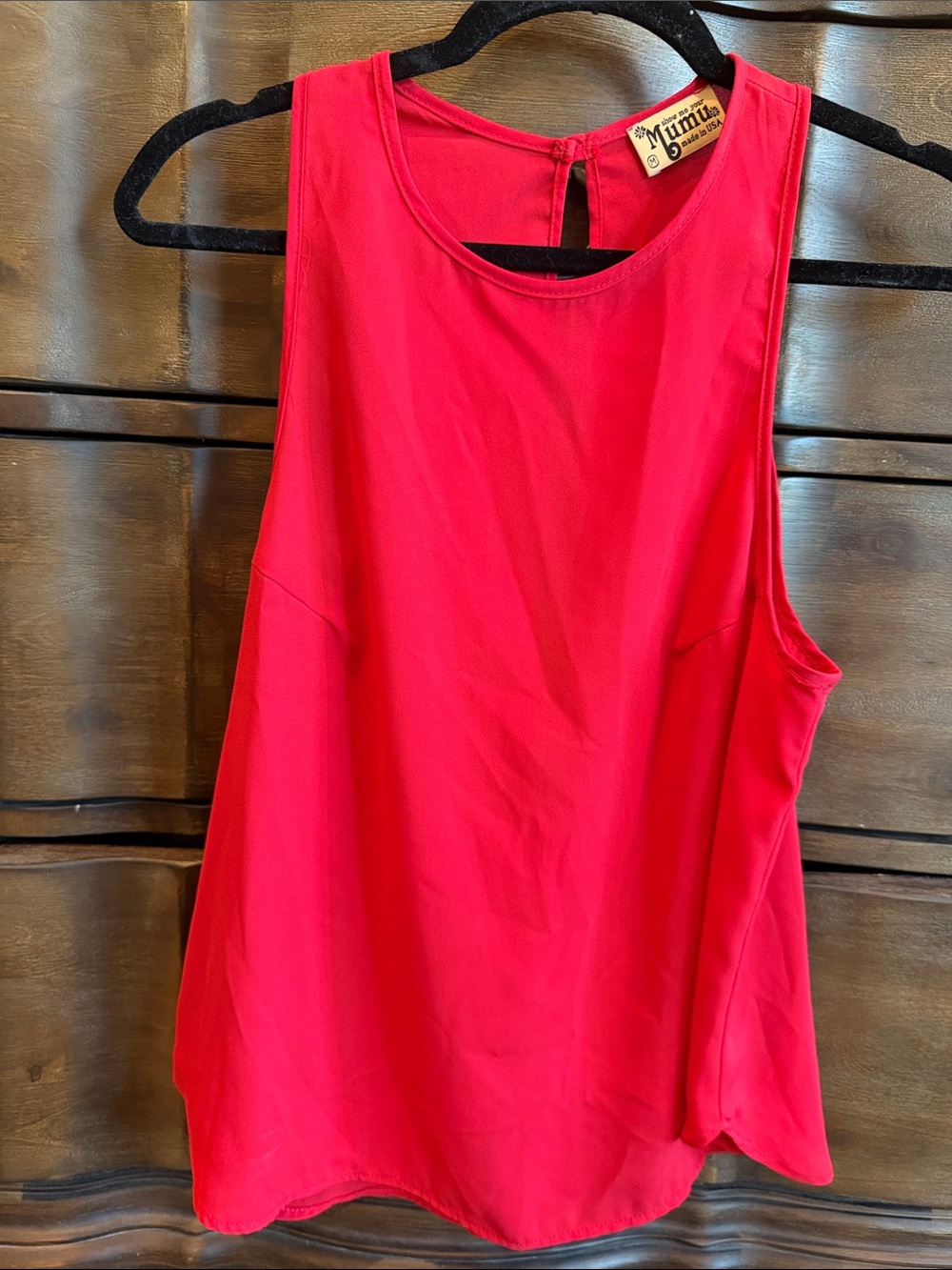 Show Me Your MuMu Bright Red Sleeveless top